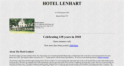 Desktop Screenshot of hotellenhart.com