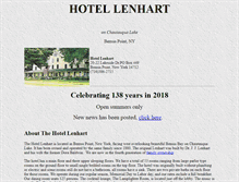 Tablet Screenshot of hotellenhart.com